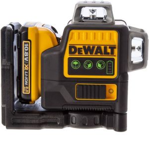 DeWalt DCE0811D1G veelzijdige zelfnivellerende kruislijnlaser 360 graden DCE0811D1G-QW