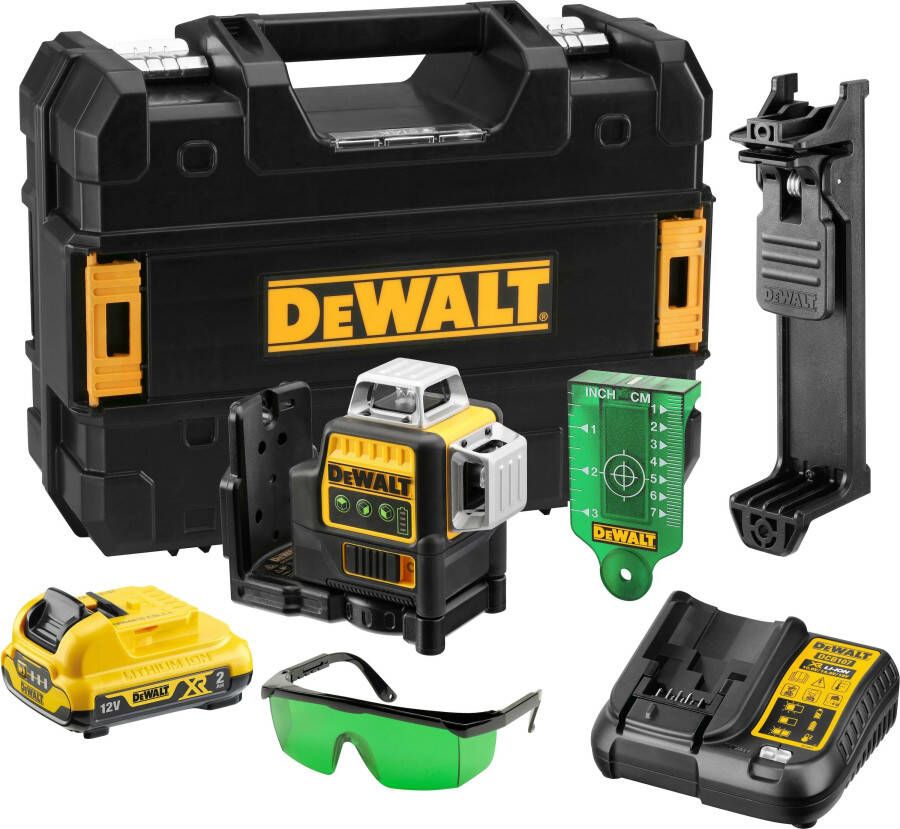 DeWalt DCE089D1G zelfnivellerende kruislijnlaser 10.8V groene laser DCE089D1G-QW