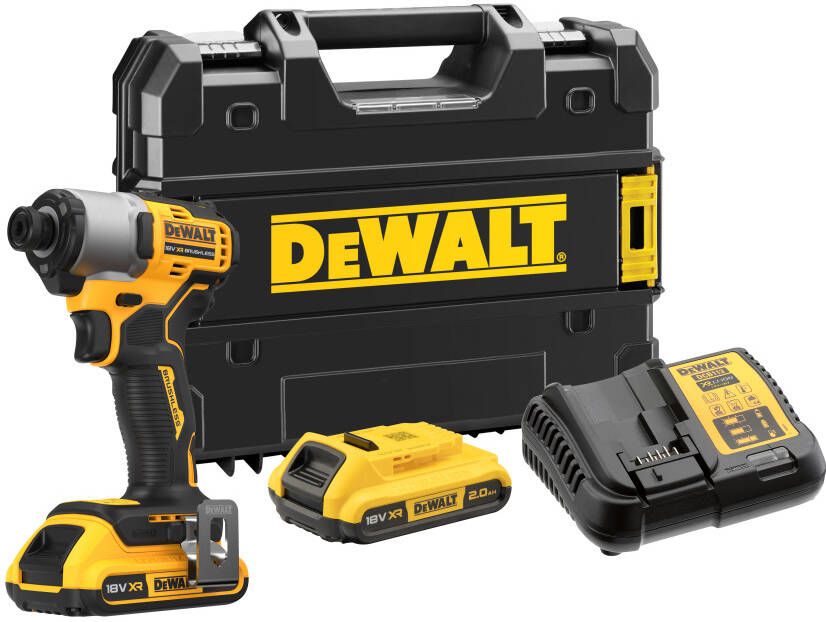 DeWalt DCF840D2T-QW 18V XR Brushless Slagschroevendraaier | 2x 2.0Ah | in TSTAK DCF840D2T-QW