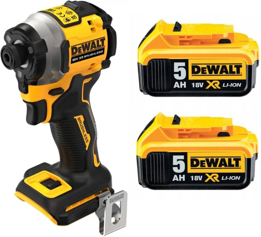 DeWalt DCF850P2T-QW | Accu Slagschroevendraaier | 18V | XR | Set | 2x5 0 Ah Accu