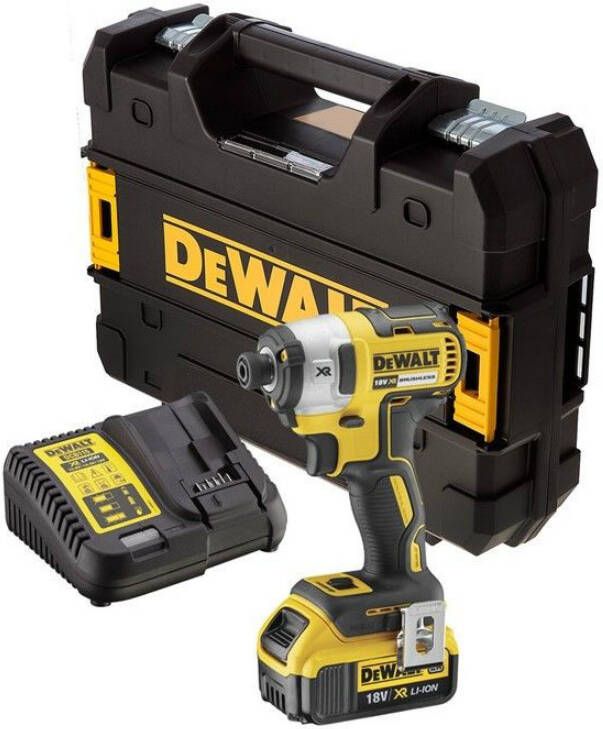 DeWalt DCF887M1 18V XR Brushless Li-Ion slagschroevendraaier met 1x 4.0Ah accu