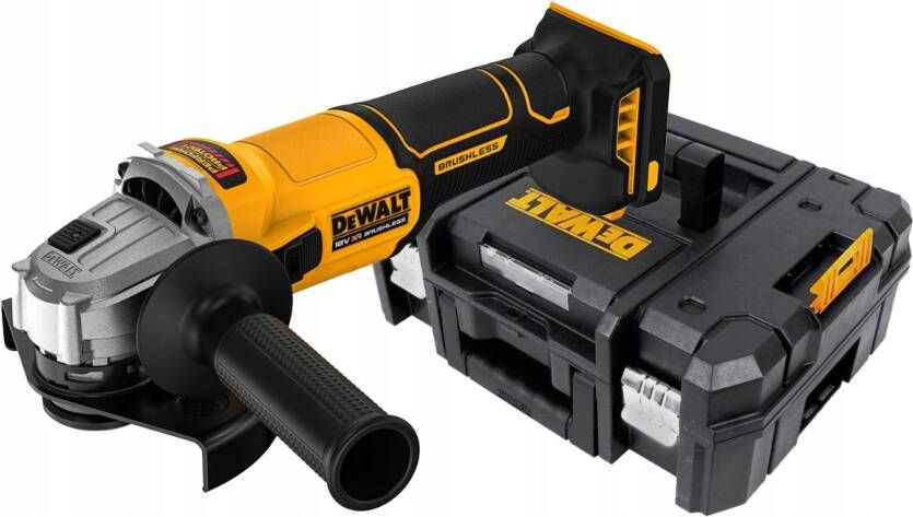 DeWalt DCG407NT-XJ 18V XR Accu Haakse Slijper | 125mm | Schuifschakelaar | Zonder accu&apos;s en lader in TSTAK DCG407NT-XJ