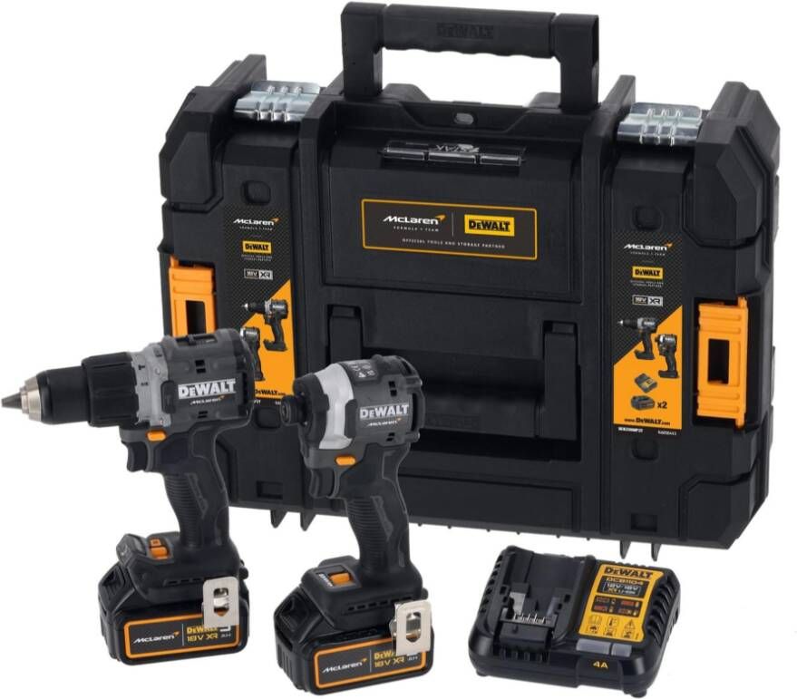 DeWalt DCK200MP2T Mclaren Limited Edition 18V XR Combiset | DCD85M en DCF85M DCK200MP2T-QW