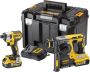 DeWalt DCK2532P2 Combiset DCH273 Brushless SDS+ Combihamer + DCF887 slagschroevendraaier 18V XR Li-ion DCK2532P2 - Thumbnail 2