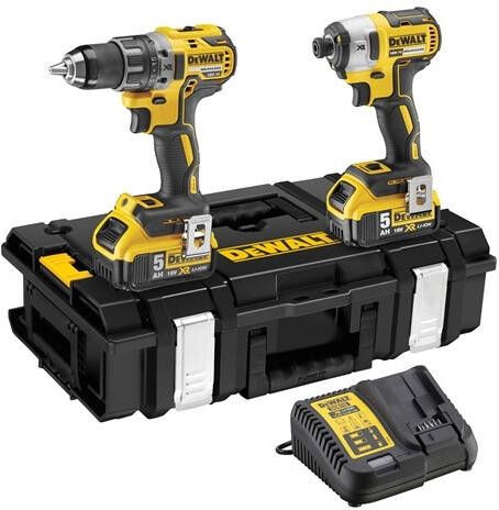 DeWalt DCK266P2 accu set | DCD796 + DCF887 | 18v 5.0Ah Li-ion in ToughSystem koffer DCK266P2