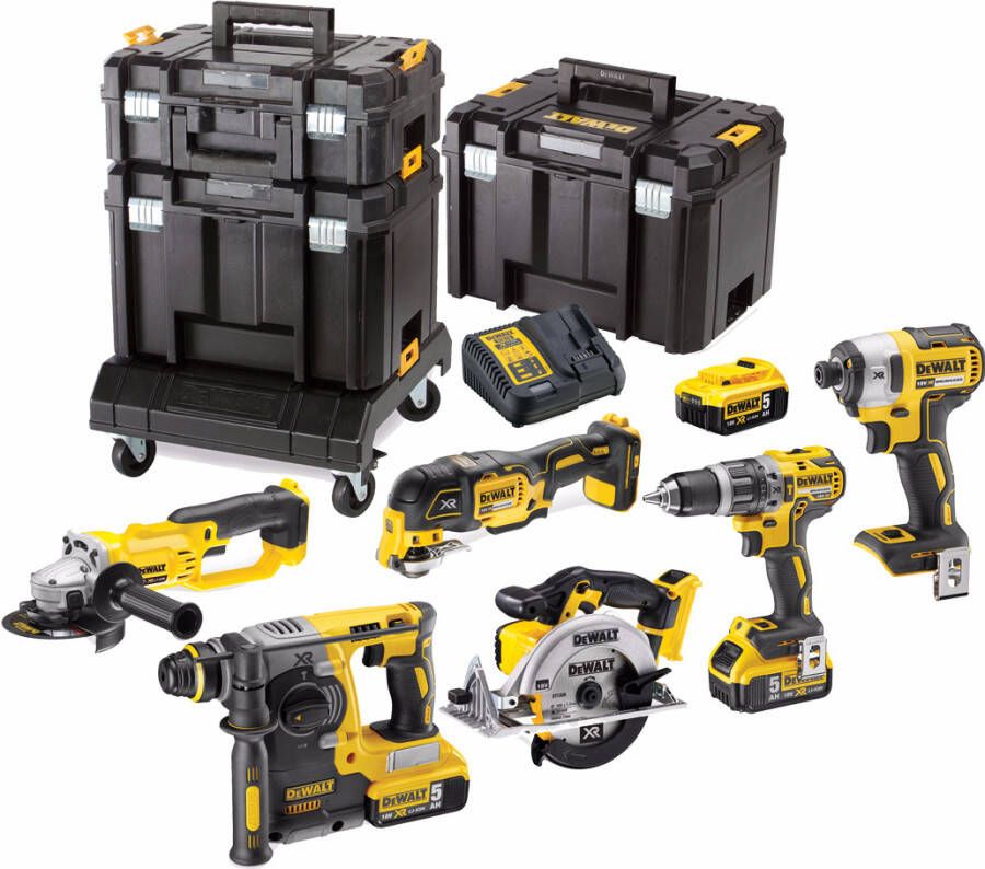 DeWalt DCK654P3T Accuset | 18v 5.0Ah Li-Ion | 3 accu&apos;s DCK654P3T