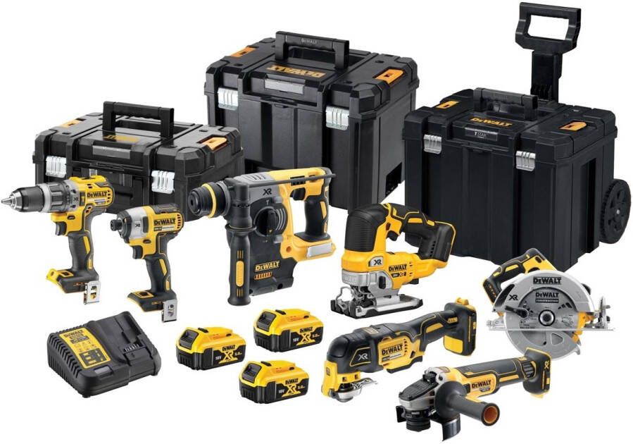 DeWalt DCK755P3T | 7-delige Combopack | XR 18 Volt | 5 0 Ah | Li-Ion | 3 accu&apos;s DCK755P3T-QW