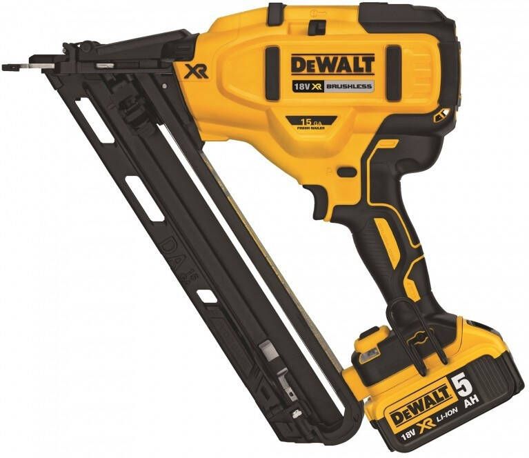 DeWalt DCN650P2 Afwerktacker | 2x 18 V 5.0 Ah XR Li-Ion | Bl | 15-54 mm | +Tstak