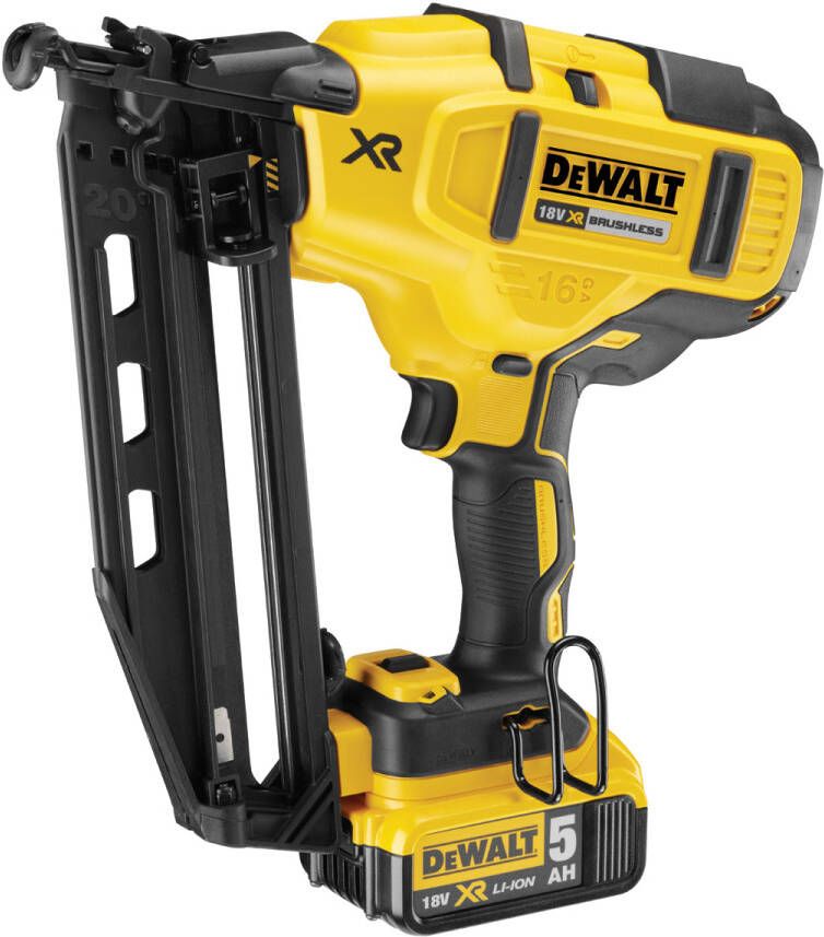 DeWalt DCN660P2 18V Afwerktacker 16Ga 2x5.0Ah in koffer