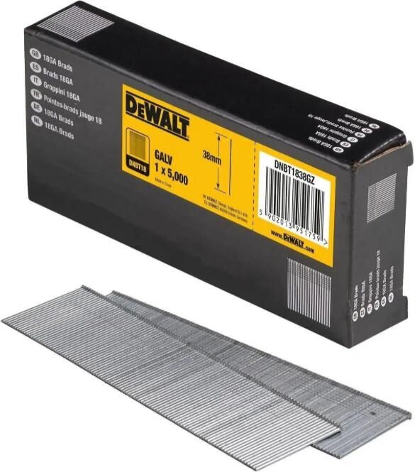 DeWalt Accessoires Brads 1.25-38mm 18 Gauge Gegalvaniseerd 5000 stuks DNBT1838GZ - Foto 2