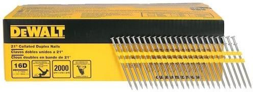 DeWalt Accessoires DN350-XJ Spijkers Duplex 21° plastiekgebonden 76 89x3.3mm (16D) 2000stuks DN350-XJ