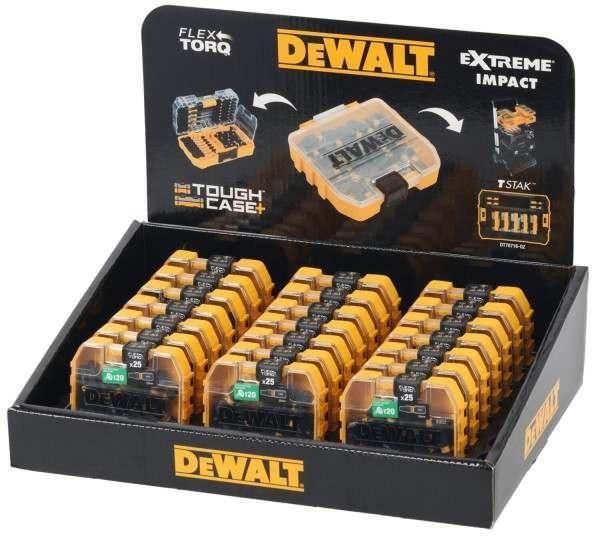 DeWalt Accessoires DT70916T-QZ Schroefbits FLEXTORQ T25 57mm 15stuks in TOUGH CASE TicTac DT70916T-QZ