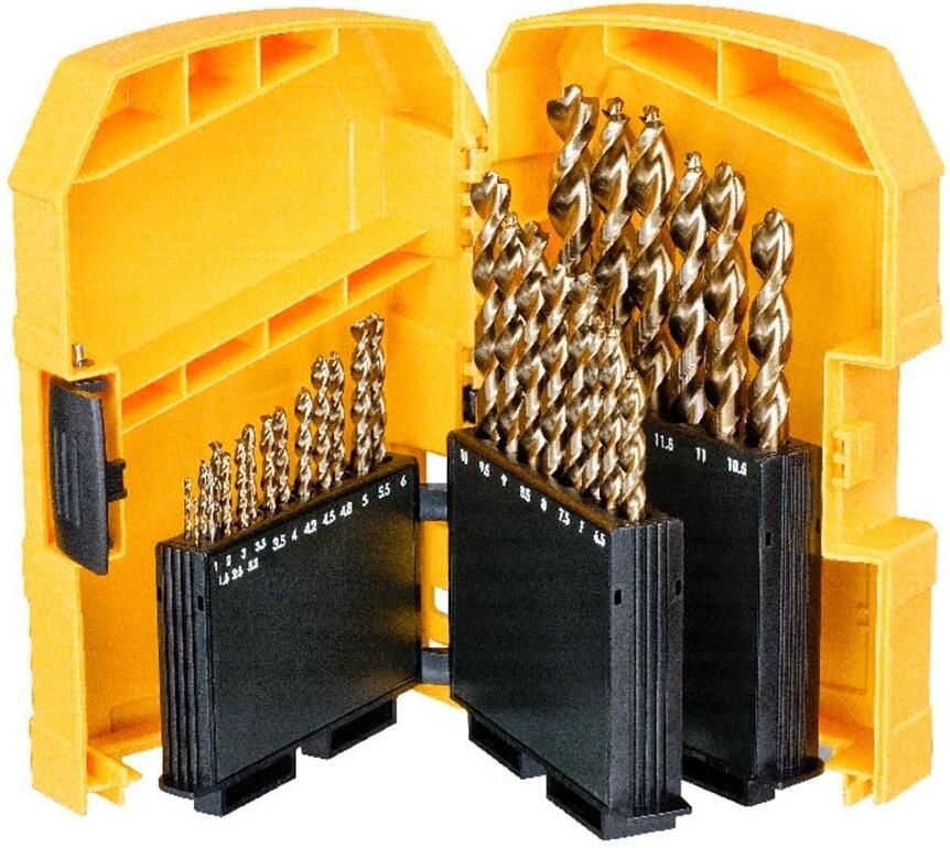 DeWalt Accessoires Tough Case 29-delig HSS-G Metaalboor EXTREME 2 (Ø1mm-13mm) DT7926-XJ