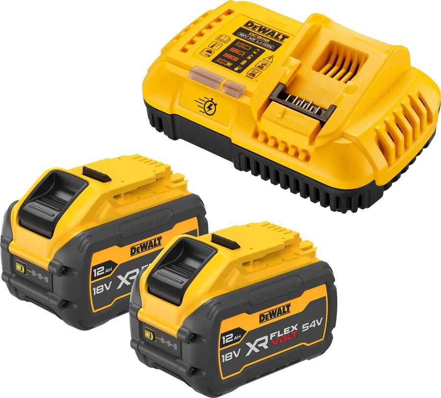 DeWalt DCB118XY2 | FlexVolt | Starter Kit | 2 x FlexVolt accu | 54V | 12 0Ah | XR Multivoltage snellader DCB118XY2-QW