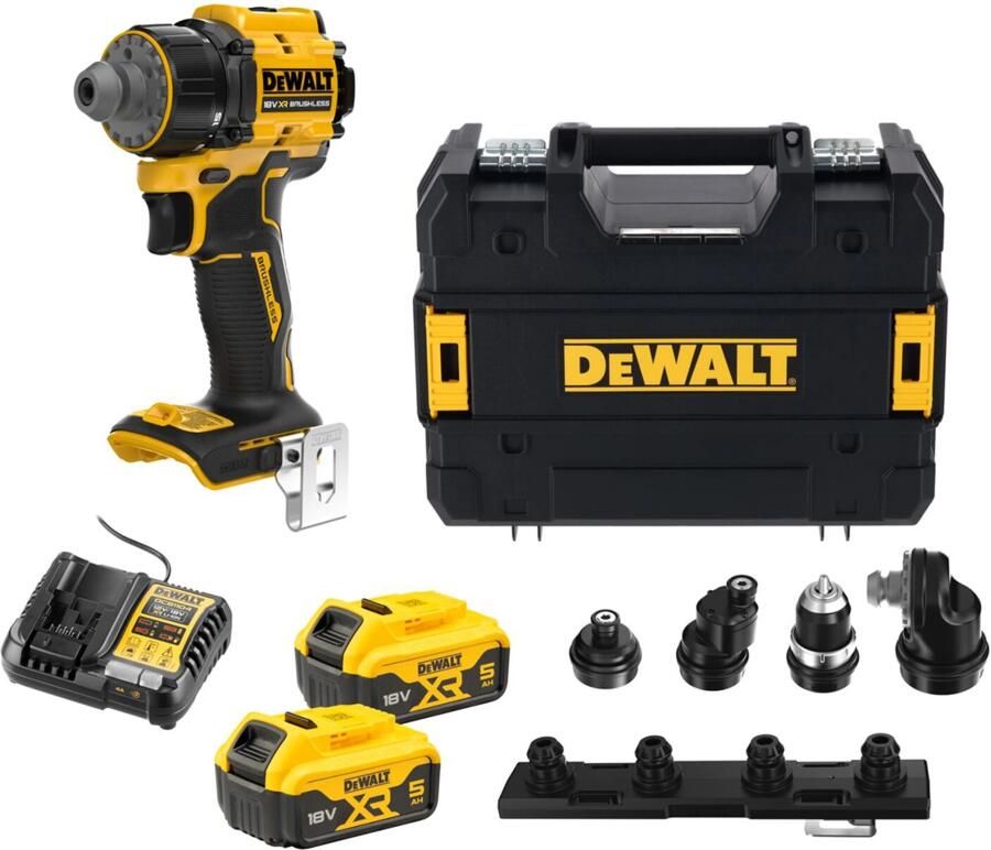 DeWalt DCD803P2T XR 18V Accu Boormachine Set | 2x 5.0Ah | In TSTAK DCD803P2T