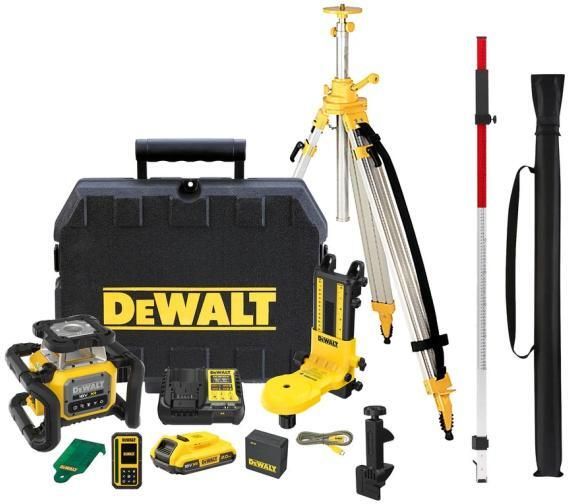 DeWalt DCLE35122GD1L-QW 18V XR Roterende Laser Groen (Kit) in koffer | 1x 2.0Ah 18V XR accu + lader DCLE35122GD1L-QW