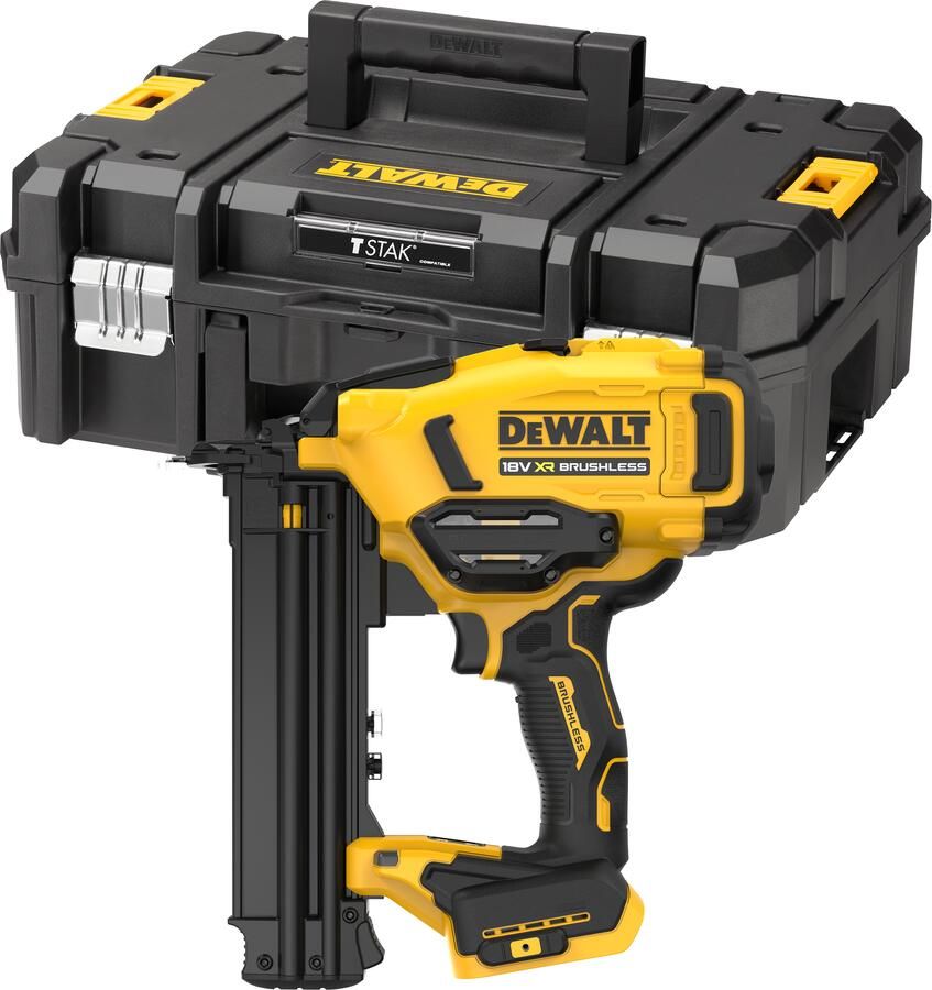 DeWalt DCN210SNT-XJ 18V XR 18Ga BL Minibrad afwerktacker | zonder accu's en lader | in TSTAK koffer DCN210SNT-XJ