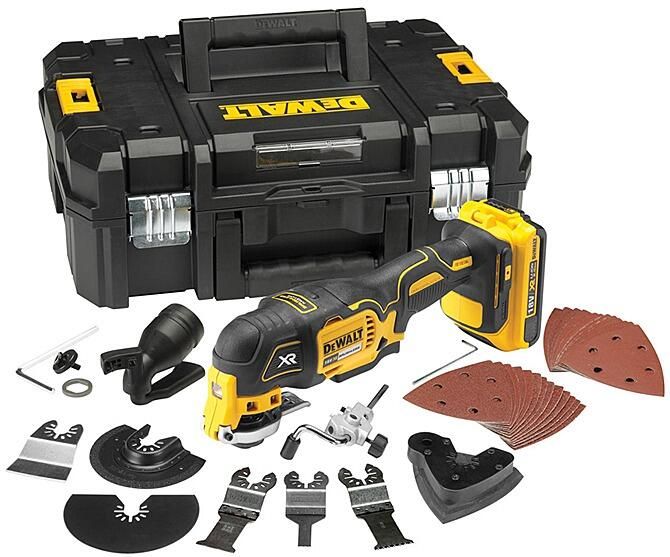 DeWalt DCS356D2 Accu Oscillerende Multitool | Set | 18V | 2 x 2.0 Ah Li-ion met lader | In TSTAK DCS356D2-QW