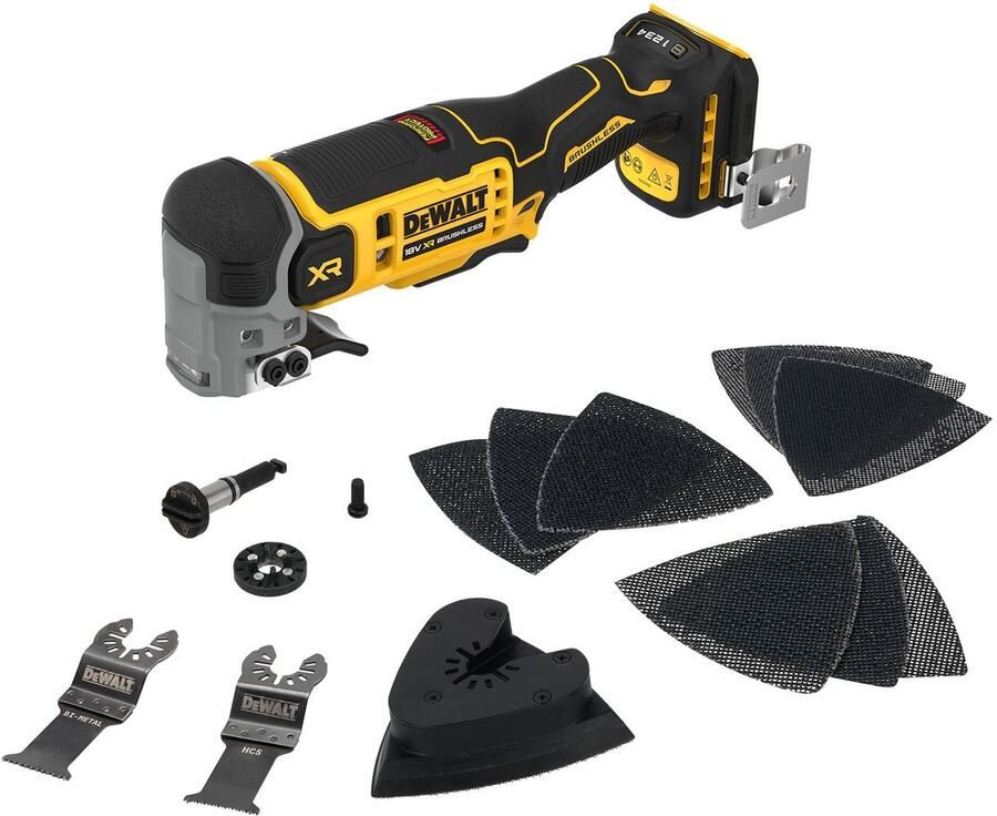 DeWalt DCS359N-XJ 18V XR Brushless Oscillerende Multitool Antivibratie in doos | zonder accu's en lader DCS359N-XJ
