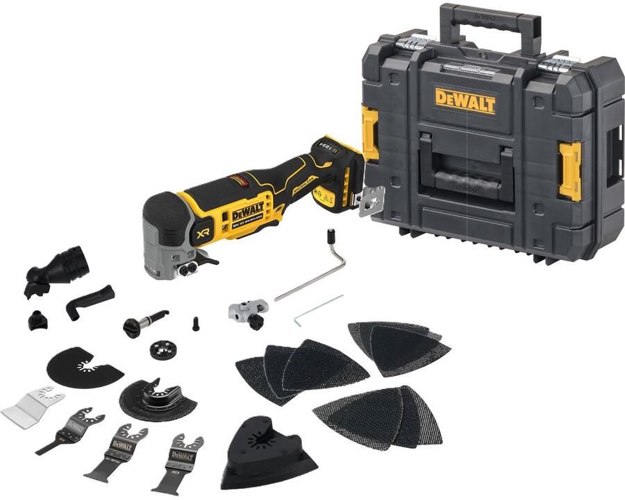 DeWalt DCS359NT-XJ 18V XR Brushless Oscillerende Multitool Antivibratie in TSTAK koffer | zonder accu's en lader DCS359NT-XJ