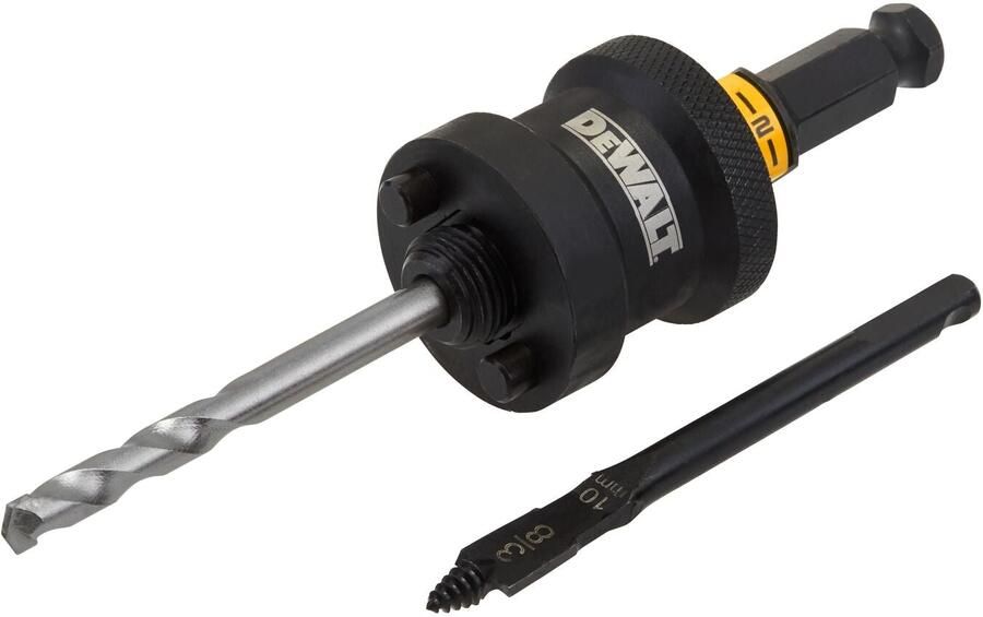 DeWalt DT20631-QZ Quick Connect Adapter | 1 2'' | voor 32-152 mm Gatzagen | met Platte Centreerboor voor Hout DT20631-QZ