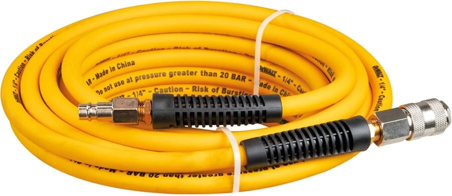 DeWalt DXCMH05E luchtslang 5 m voor compressor Ø8x12 mm incl. snelkoppelingen DXCMH05E