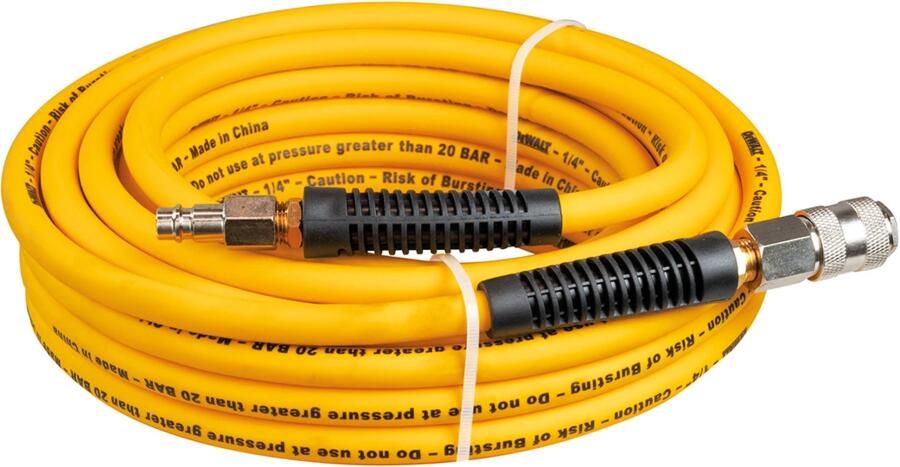 DeWalt DXCMH10E luchtslang 10 m voor compressor Ø8x12 mm incl. snelkoppelingen DXCMH10E