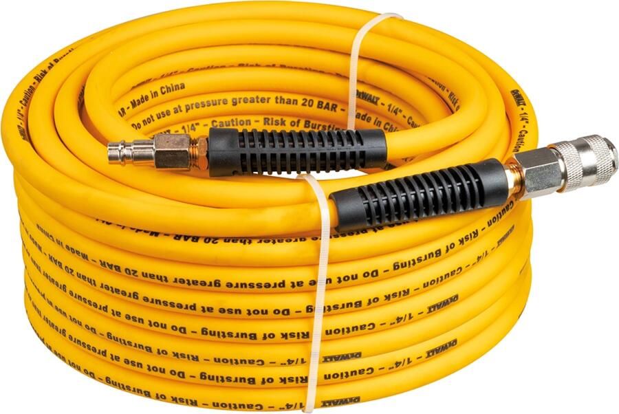 DeWalt DXCMH20E PVC luchtslang 8x12 mm 20 mm incl. snelkoppelingen DXCMH20E