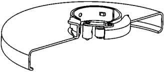 DeWalt Sleutelvrij instelbare beschermkap voor 230mm haakse slijpers | N036837