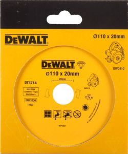 DeWalt Diamantblad voor tegels Ø110x20mm (DWC410) DT3714-QZ