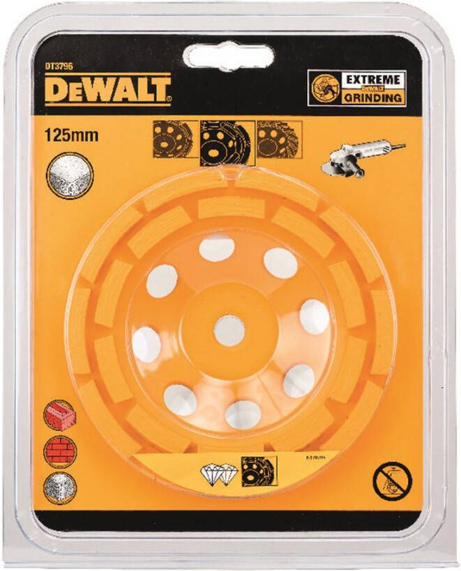 DeWalt Accessoires Diamantslijpkop Dubbel 125mm DT3796-QZ