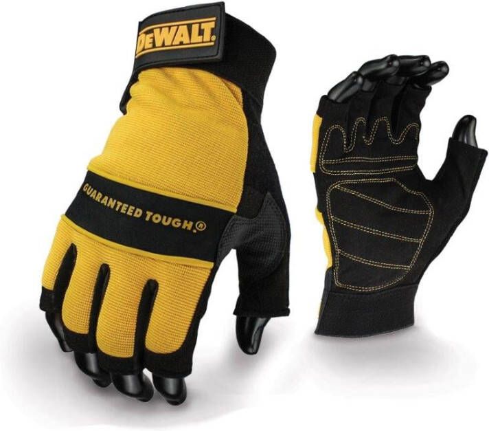 DeWalt DPG23 Vingerloze Performance Handschoen | Synthetisch Leer DPG23LEU