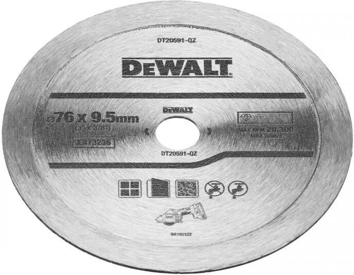 DeWalt Accessoires DT20591-QZ Diamantblad | voor tegels | 76 x 20 mm DT20591-QZ