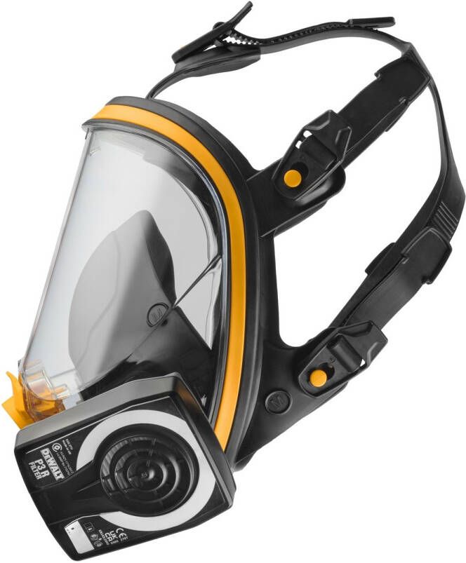 DeWalt DXIR1FFMLP3 Lichtgewicht Herbruikbaar Volgelaatsmasker met P3 filters | Maat L DXIR1FFMLP3