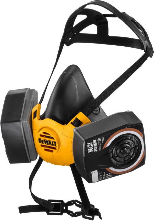 DeWalt DXIR1HMLA2P3 Lichtgewicht Halfgelaatsmasker met A2P3 filters | Maat L DXIR1HMLA2P3
