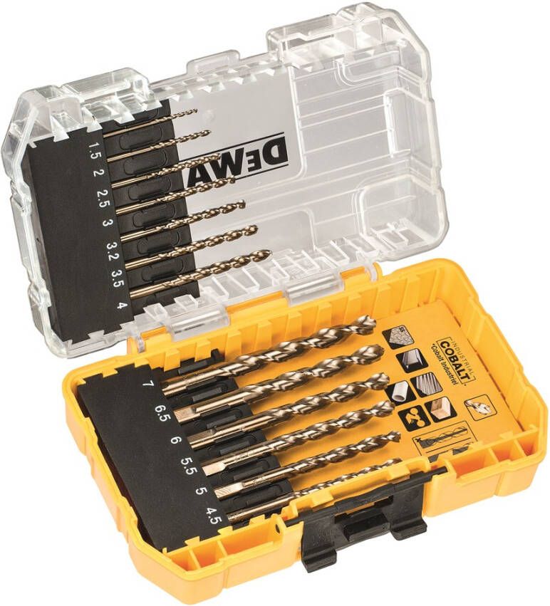 DeWalt Accessoires HSS INDUSTRIAL COBALT Metaalboor 13-delige set DT4968-QZ