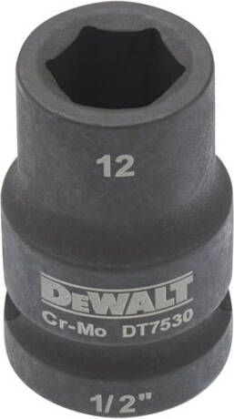 DeWalt Accessoires Impact dop 12mm 1 2" (Kort 38mm) DT7530-QZ