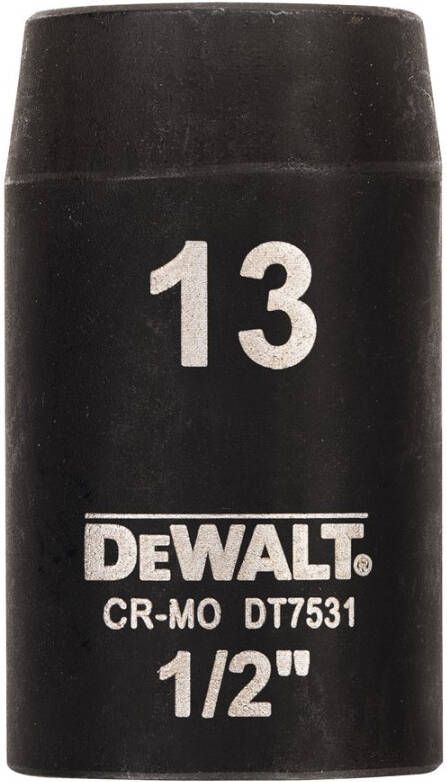 DeWalt Accessoires Impact dop 13mm 1 2" (Kort 38mm) DT7531-QZ