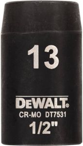 DeWalt Impact dop 13mm 1 2" (Kort 38mm) DT7531-QZ