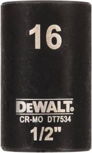 DeWalt Impact dop 16mm 1 2" (Kort 38mm) DT7534-QZ