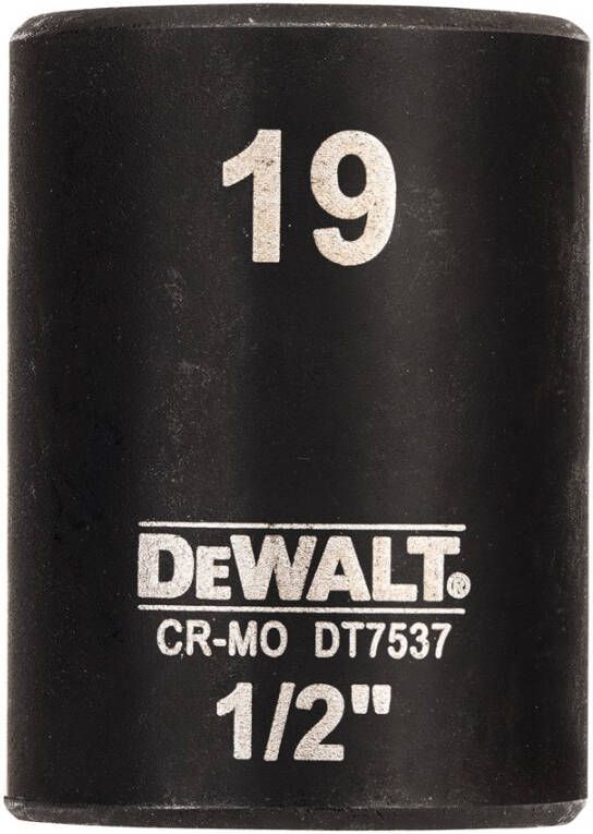 DeWalt Accessoires Impact dop 19mm 1 2" (Kort 38mm) DT7537-QZ