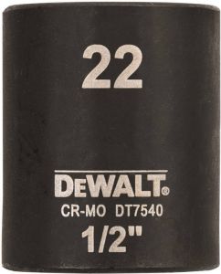 DeWalt Impact dop 22mm 1 2" (Kort 38mm) DT7540-QZ