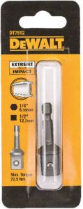 DeWalt Impact slagschroefadapter 1 4" hex naar 1 2" DT7512-QZ