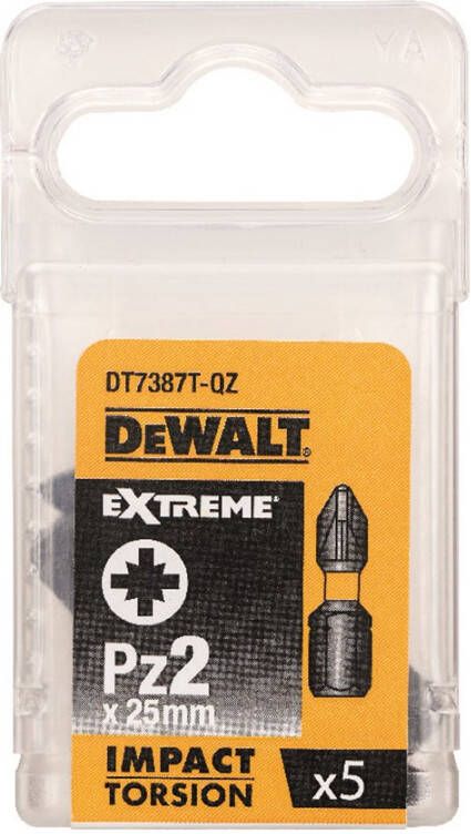 DeWalt Accessoires IMPACT Torsion 25mm Pz2 DT7387T-QZ
