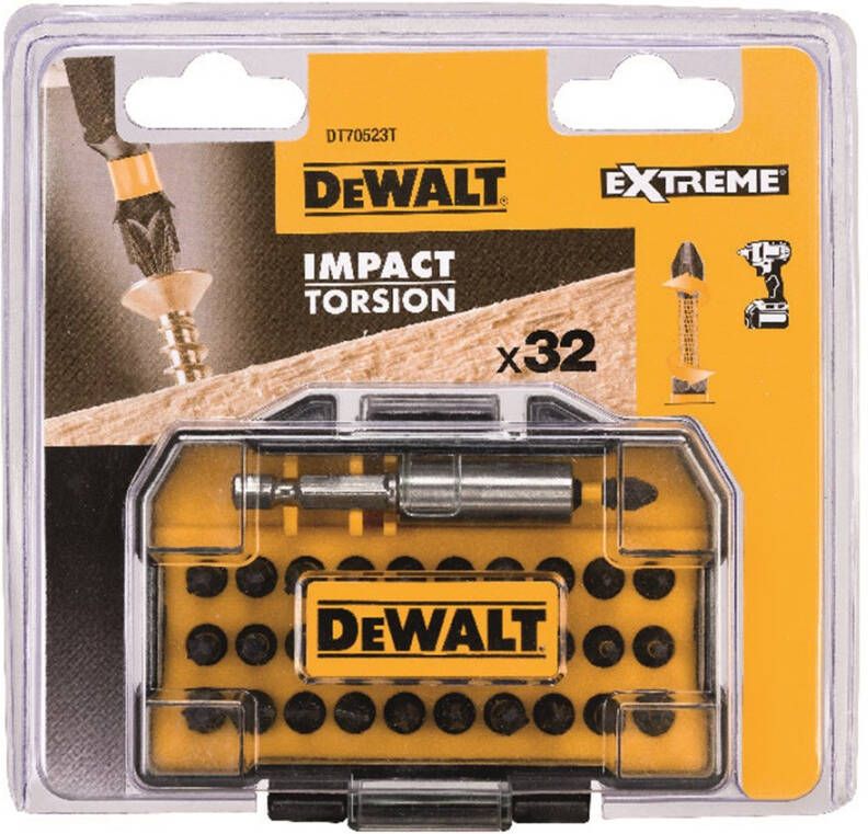 DeWalt IMPACT Torsion compacte 32-delige schroefbitset DT70523T-QZ