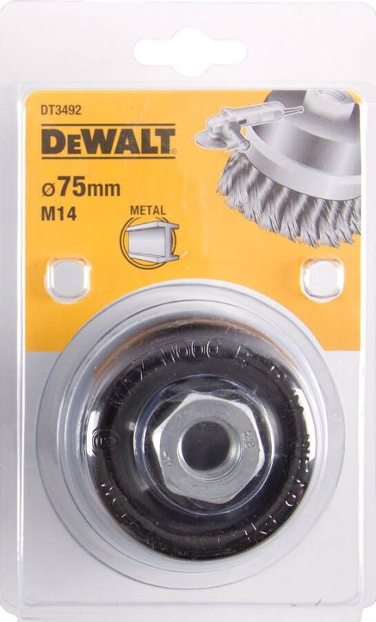 DeWalt Komborstel getordeerd slijper 75x22mm M14 DT3492-QZ