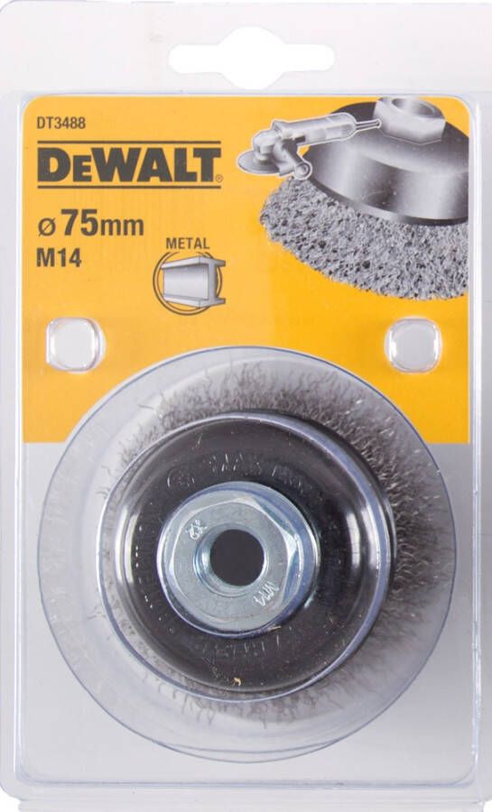 DeWalt Accessoires Komborstel slijper 75x23mm M14 DT3488-QZ