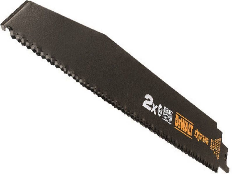 DeWalt Accessoires Reciprozaagblad 2X BiM 305x4 2mm extra dik hout DT2314L-QZ