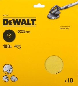 DeWalt Accessoires Schuurschijf Ø225mm Festool Flex 9 perf. K100 (10x) DT3179-QZ
