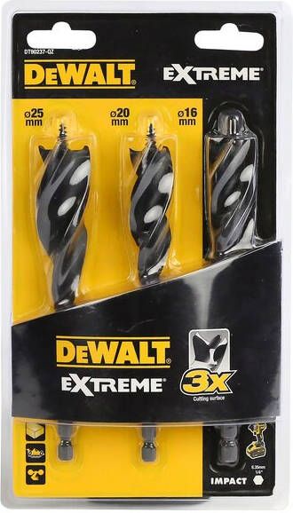 DeWalt Accessoires Speedborenset | tri flute EXTREME | 3-delig | 152 mm DT90237-QZ